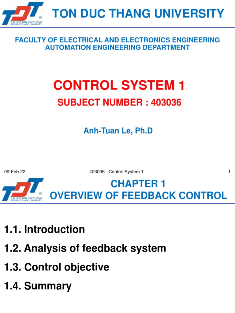CS1 Chapter 1 PDF Control Theory Feedback