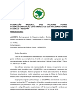 Federação Nacional DOS Policiais Penais Federais/Unificação Dos Sindicatos Dos Policiais Penais Federais - Fenappf Petição 01/2023