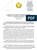 Declaration de La CDHC A L'occasion de La Celebration de La Journee Internationale Pour La Protection de L'education Contre Les Attaques 9 Sept 2022