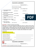 Diagnostic Assessment - 3°