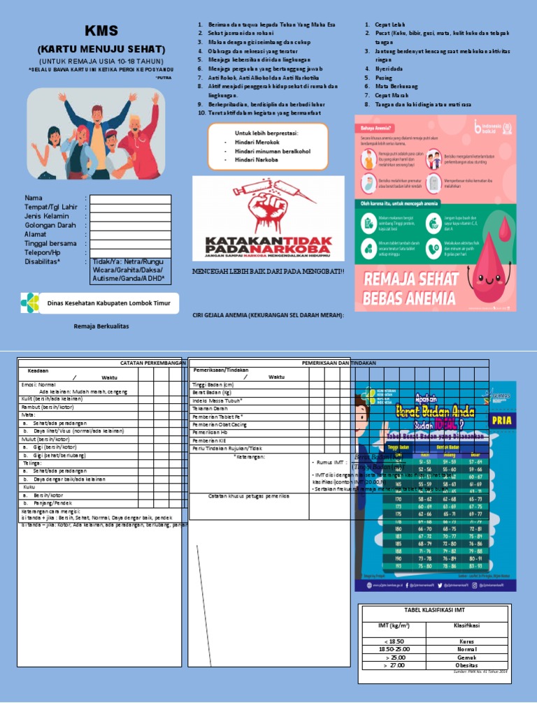 KMS untuk Remaja Usia 10-18 Tahun | PDF