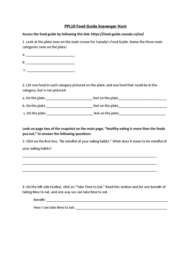 Student Food Guide Challenge | PDF | Communication | Marketing