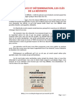 COACHING PERSEVERANCE ET DETERMINATION LES CLES DE LA REUSSITE (2 Pages - 188 Ko)