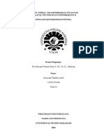 Review Jurnal Tes Kepribadian (Evaluasi Kualitas Tes Psikologi Kepribadian I) Pengantar Psikodiagnostika