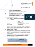 Informe Culminacion Reparacion Electrobomba 3 HP Uni. Continental Ica