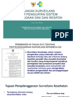 Kebijakan Surveilans Dalam Penguatan Sistem Kewaspadaan Dini Dan Respon