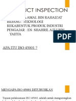Nama: Ata Amal Bin Rahaizat Bidang: Teknologi Rekabentuk Produk Industri Pengajar: En. Shahril Azli Bin Yahya