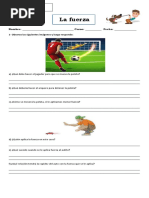 Guía La Fuerza 4° Basico