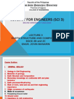 Geology For Engineers (Sci 3) : Earth Structure and Composition BSCE 2B and 2C Engr. Jovin Manarin