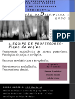 Presentação Da Isciplina - Endo 2: Endodontia