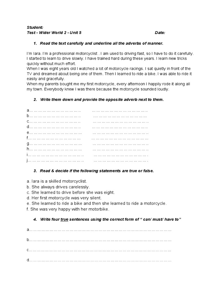 make-up-exam-wider-world-2-unit-5-pdf