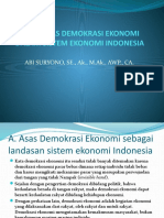 Bab 3 Asas Demokrasi Ekonomi Dalam Sistem Ekonomi Indonesia: ABI SURYONO, SE., Ak., M.Ak., AWP., CA