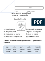 Texto La Gata Donata 20 D Emarzo