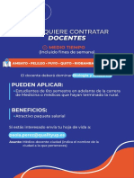 Docentes: Se Requiere Contratar