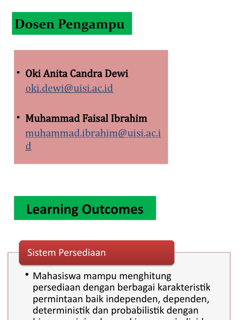 Sistem Persediaan Pdf Inventory Management Accounting