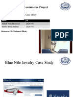E-Commerce Project: Topic: Blue Nile Inc. Case Study