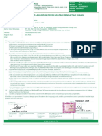 Surat Pernyataan Untuk Persyaratan Mendaftar Ulang: Nomor Formulir 00126