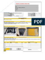 Informe de Servicio Cat 41 Cambio de Inyectores