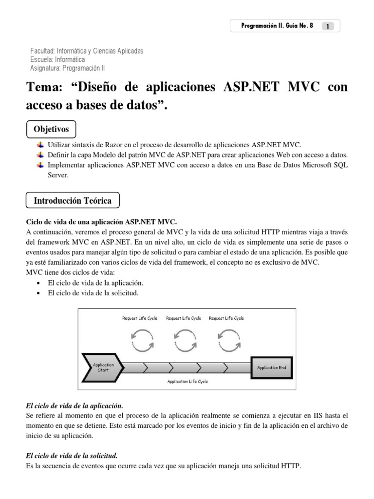 Diseño de Aplicaciones ASP.NET MVC | PDF | .NET Framework | Software