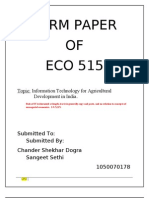 RR1002A01 Term Paper ECO515 Sangeet Economics