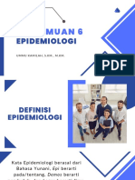 Pertemuan 6: Epidemiologi