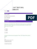 Coba Soal Cat Test Kpu Provinsi/Kabkota: Nama Lengkap