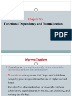 Chapter Six: Functional Dependency and Normalization