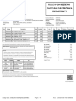 R.U.C #20100278708 Factura Electrónica F002-00000872