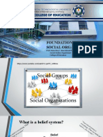 Foundations of Social Organizations