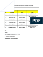 Jadwal Pengenalan LINKEXPRESS