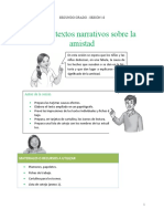 Leemos Textos Narrativos Sobre La Amistad: Antes de La Sesión