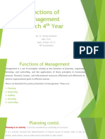 Fucntions of Management