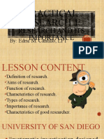 Practical Research 1:: Research and Its Importance