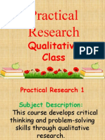 Practical Research: Qualitative Class
