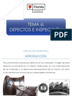 Tema 6: Defectos E Inspección: Ciencia de Materiales Ii