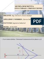 Geometría Descriptiva Foro Formativo Unidad 1: Proyecciones