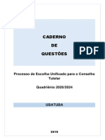 Prova Conselho Tutelar Ubatuba 2020-2024