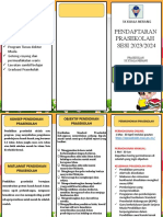 Pamplet Pendaftaran Pra 2022