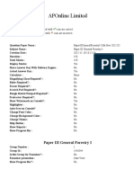 Aponline Limited: Paper Iii General Forestry I