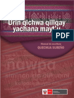 Urin Qichwa Qillqay Yachana Mayt'u: Ñawpa