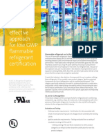 Balanced & Cost Effective Approach For Low GWP Flammable Refrigerant Certification