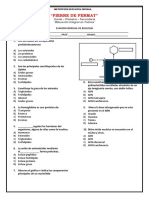 Examen mensual de biología sobre estructura y función de biomoléculas