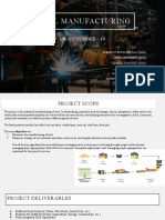 Steel Manufacturing: Group Number - 10