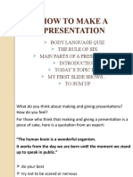 How To Make A Presentation