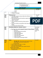 Jadual Minggu Transisi Tahun 1 20223 SKBB5 Terkini