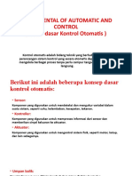 Fundamental of Automatic and Control (Dasar-Dasar Kontrol Otomatis)