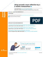 Manipulating Acoustic Wave Reflection by A Nonlinear Elastic Metasurface 2018