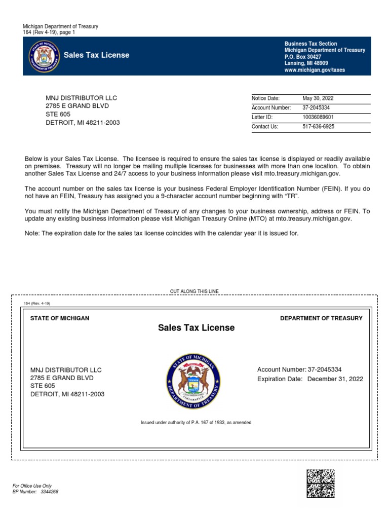 CFID 1253 Reseller Certificate PDF License Government