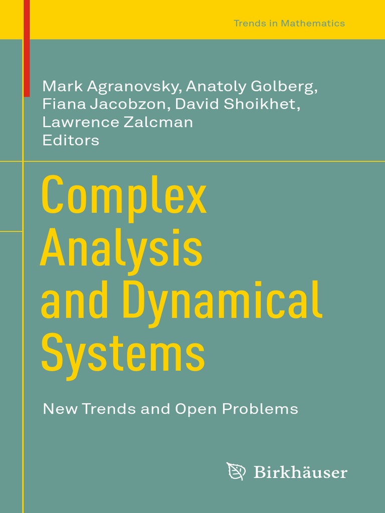 Ri Vdoc - Pub - Complex Analysis and Dynamical Systems New