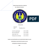 Laporan Praktikum Ipa Terapan Ipa Terapan Dasar 2: Kelompok: 2 Kelas: Pendidikan IPA D